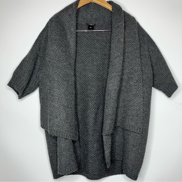 Ann Taylor LOFT Black double layered Cardigan - Picture 5 of 12